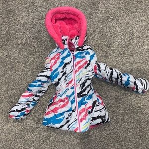 Girls winter jacket, size 7/8, puffer